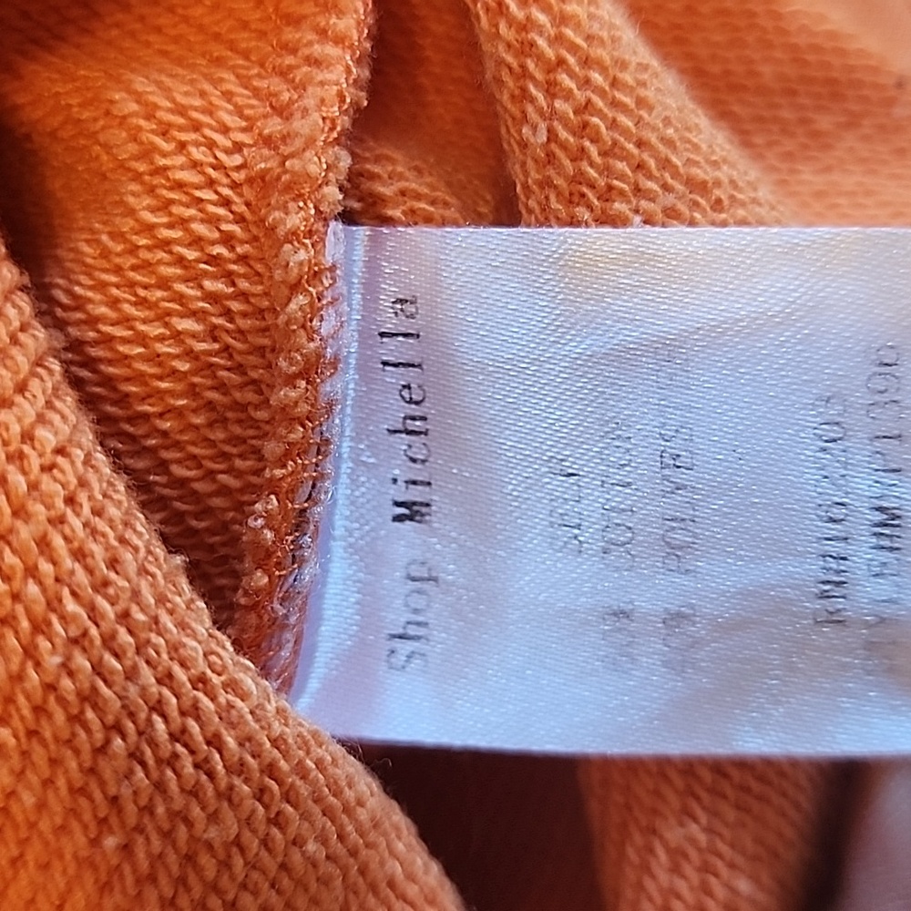 Tresor Cache Boutique Orange Hooded Zip-Up Longsleeve Romper Shorts - Picture 11 of 13